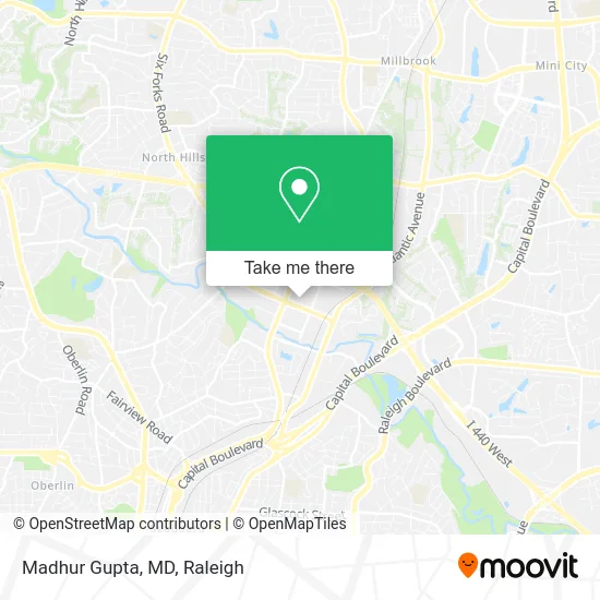 Madhur Gupta, MD map