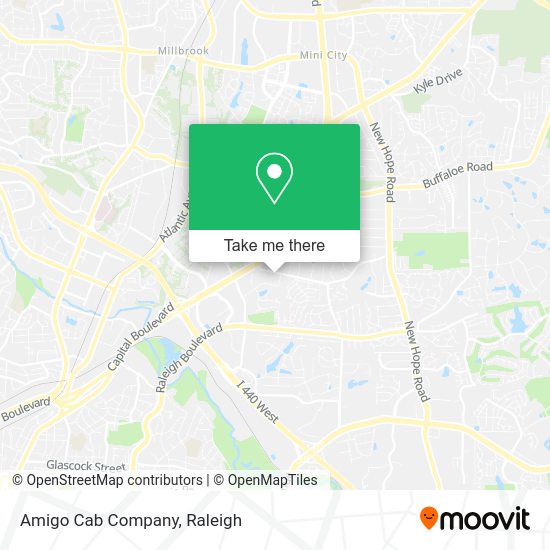 Mapa de Amigo Cab Company