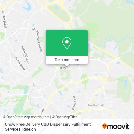 Chow Free-Delivery CBD Dispensary Fulfillment Services map