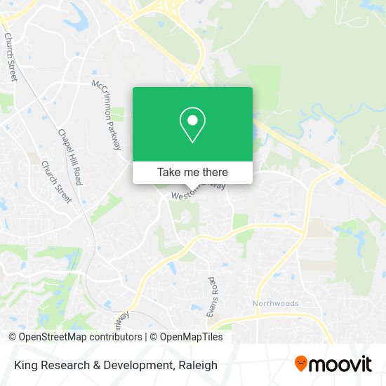 King Research & Development map