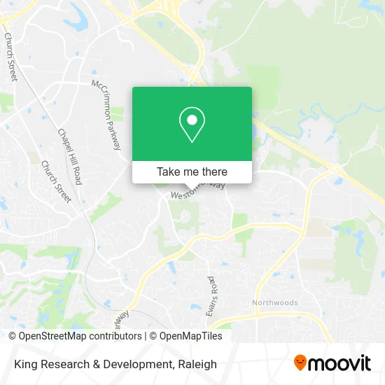 King Research & Development map
