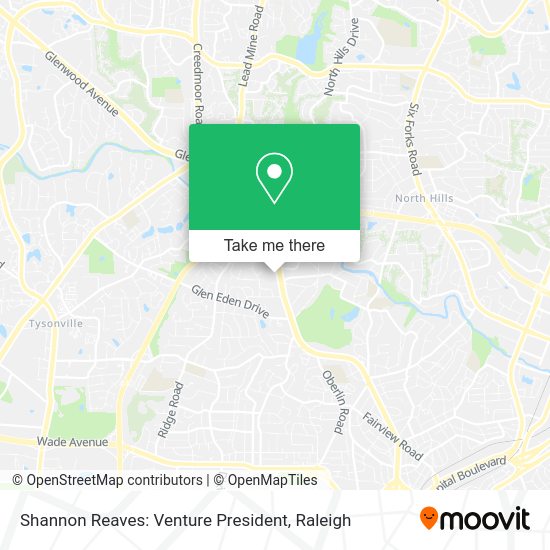 Shannon Reaves: Venture President map