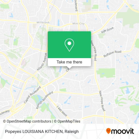 Popeyes LOUISIANA KITCHEN map