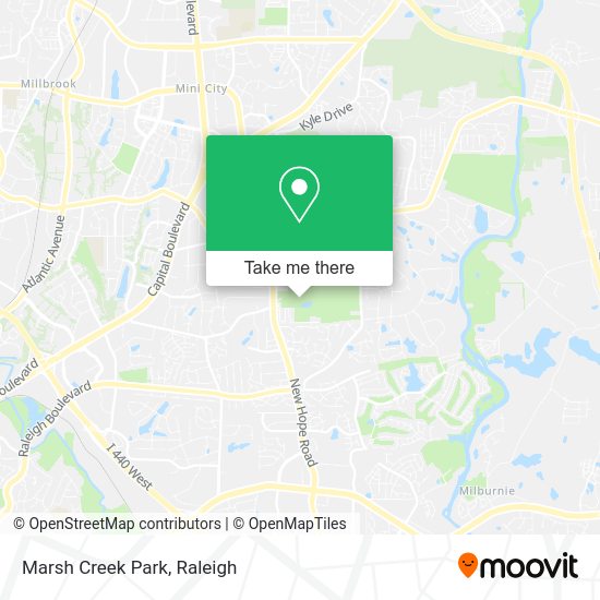Mapa de Marsh Creek Park