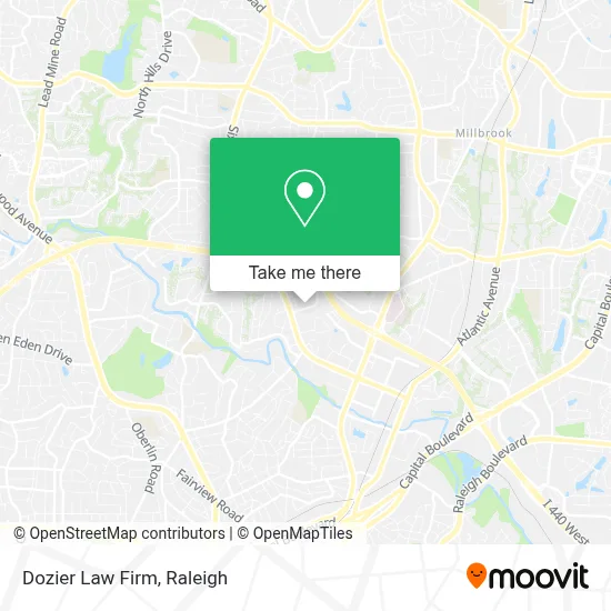 Dozier Law Firm map