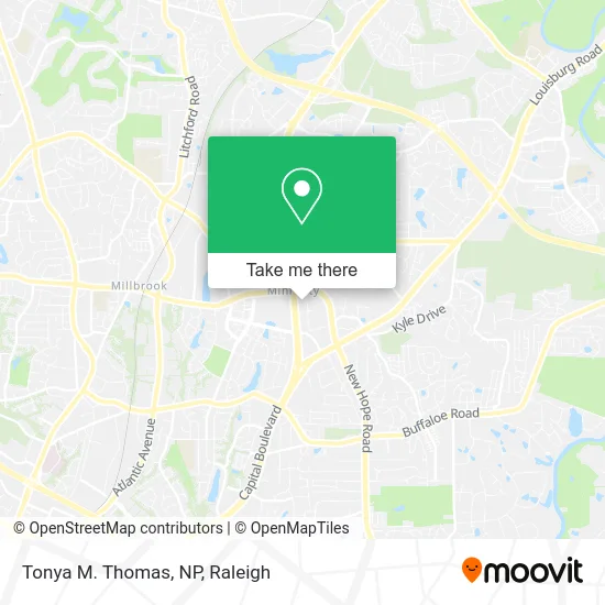 Mapa de Tonya M. Thomas, NP