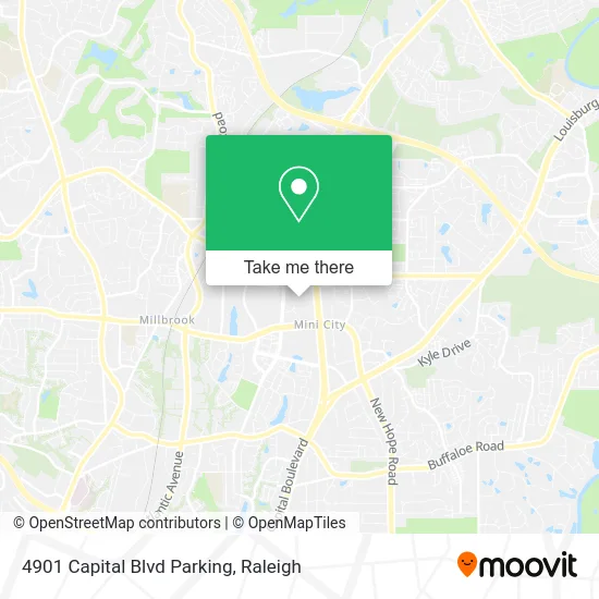 Mapa de 4901 Capital Blvd Parking