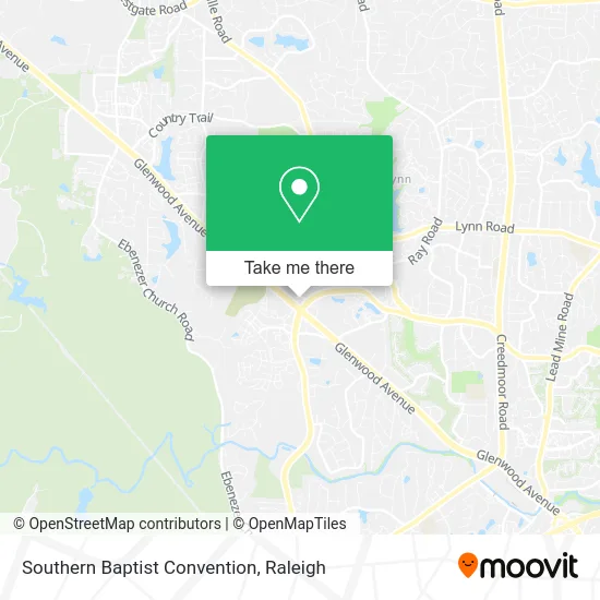 Southern Baptist Convention map