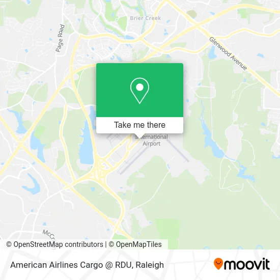 American Airlines Cargo @ RDU map