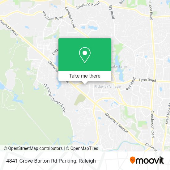 Mapa de 4841 Grove Barton Rd Parking