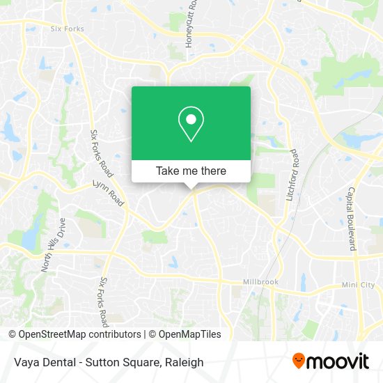 Vaya Dental - Sutton Square map