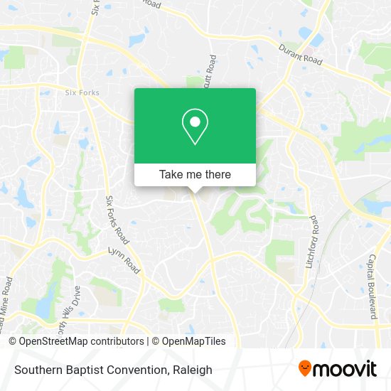 Southern Baptist Convention map