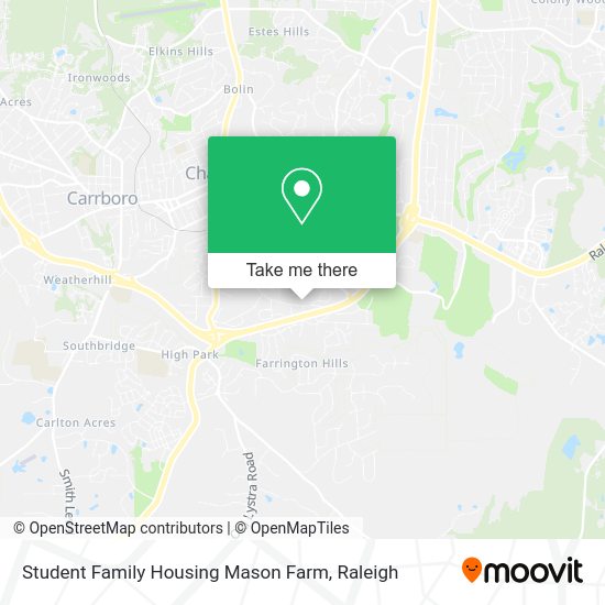 Mapa de Student Family Housing Mason Farm