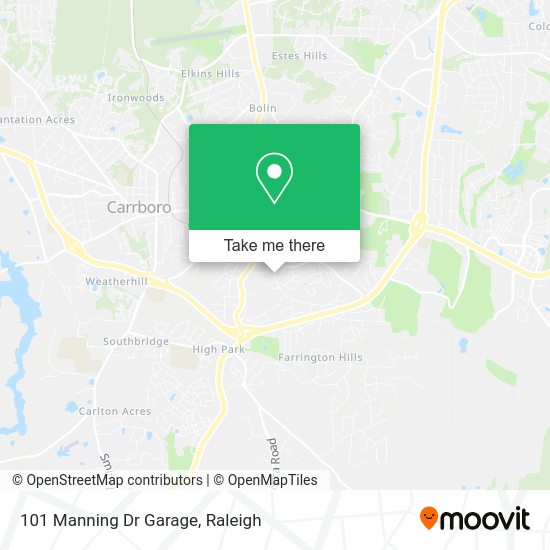 101 Manning Dr Garage map
