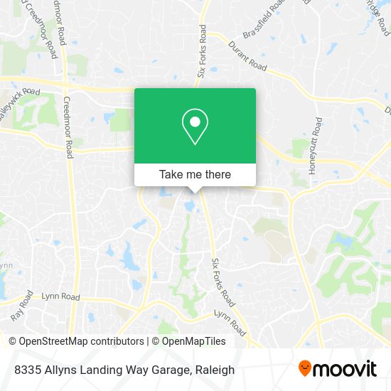 8335 Allyns Landing Way Garage map