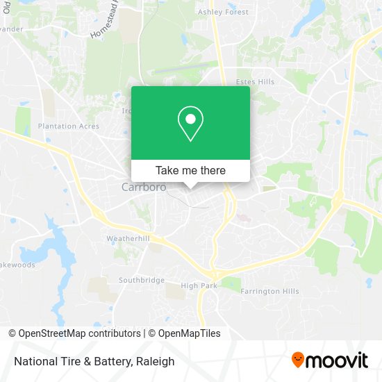 Mapa de National Tire & Battery