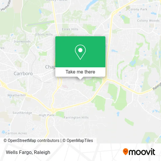 Mapa de Wells Fargo