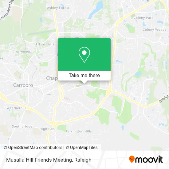 Musalla Hill Friends Meeting map