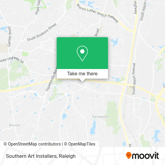 Southern Art Installers map