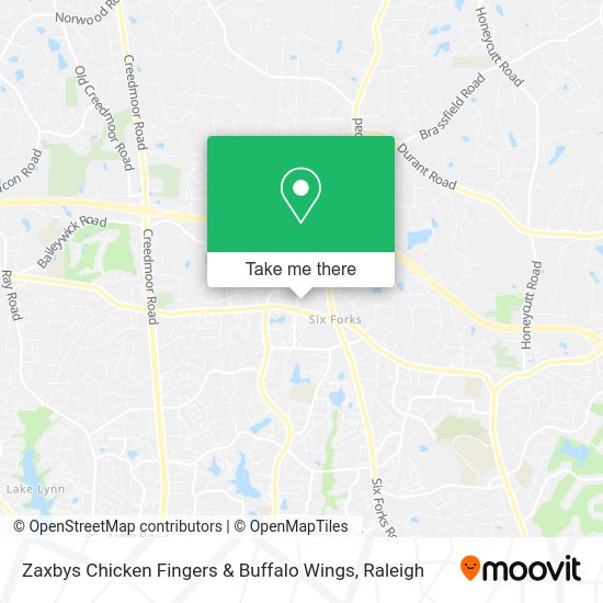 Zaxbys Chicken Fingers & Buffalo Wings map