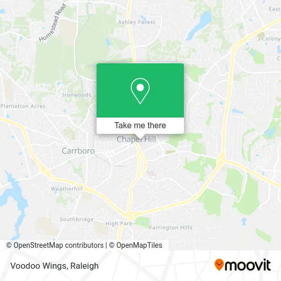 Mapa de Voodoo Wings