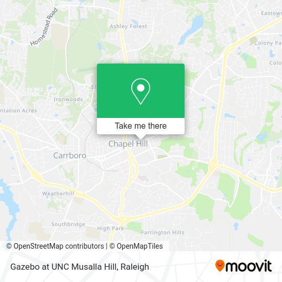 Gazebo at UNC Musalla Hill map