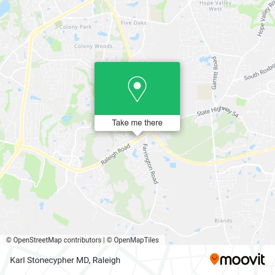 Karl Stonecypher MD map
