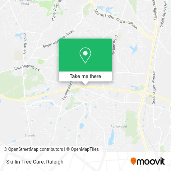 Skillin Tree Care map