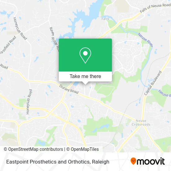 Eastpoint Prosthetics and Orthotics map