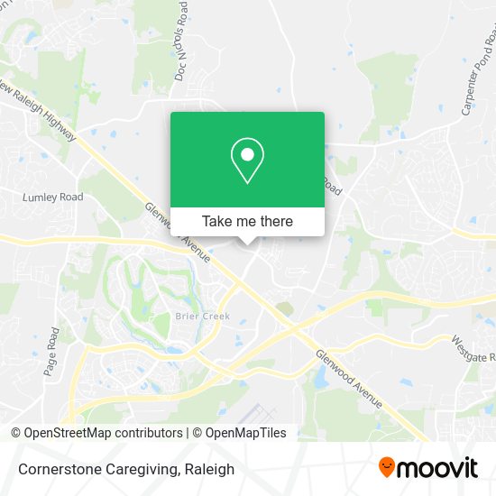 Cornerstone Caregiving map