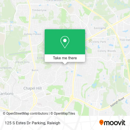 125 S Estes Dr Parking map