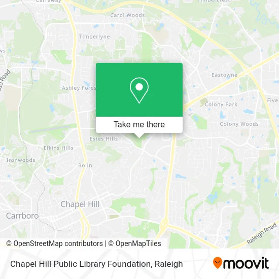 Chapel Hill Public Library Foundation map