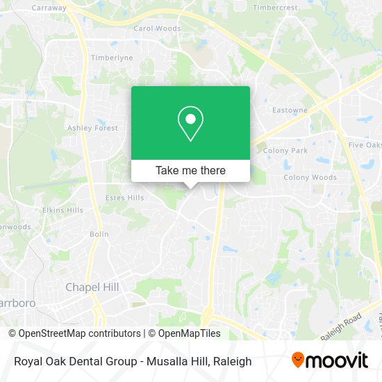 Mapa de Royal Oak Dental Group - Musalla Hill