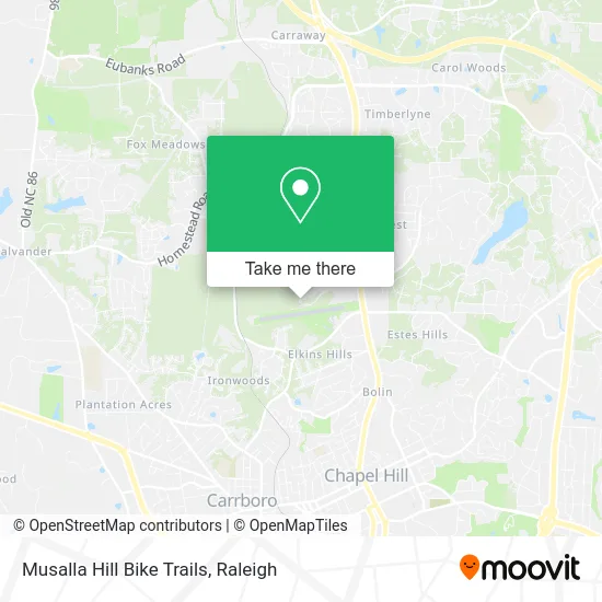 Musalla Hill Bike Trails map