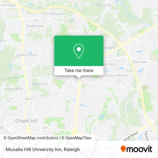 Musalla Hill University Inn map