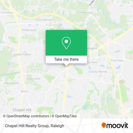 Chapel Hill Realty Group map