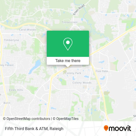 Mapa de Fifth Third Bank & ATM