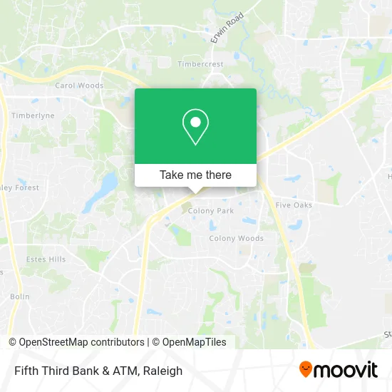 Mapa de Fifth Third Bank & ATM