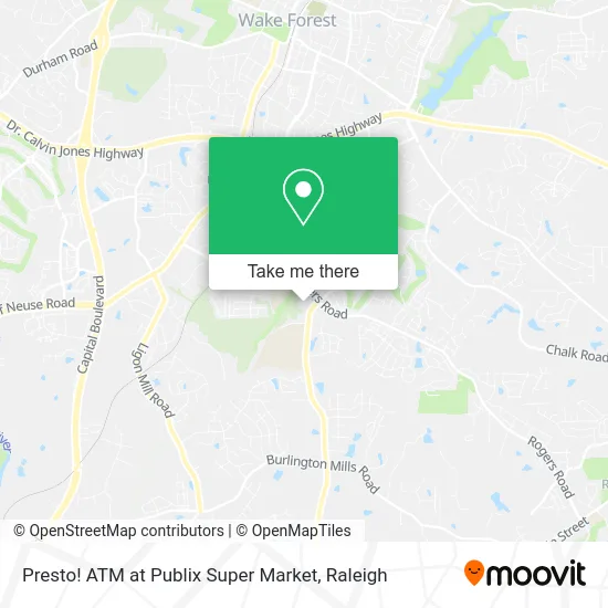 Presto! ATM at Publix Super Market map
