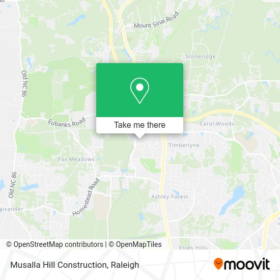 Musalla Hill Construction map