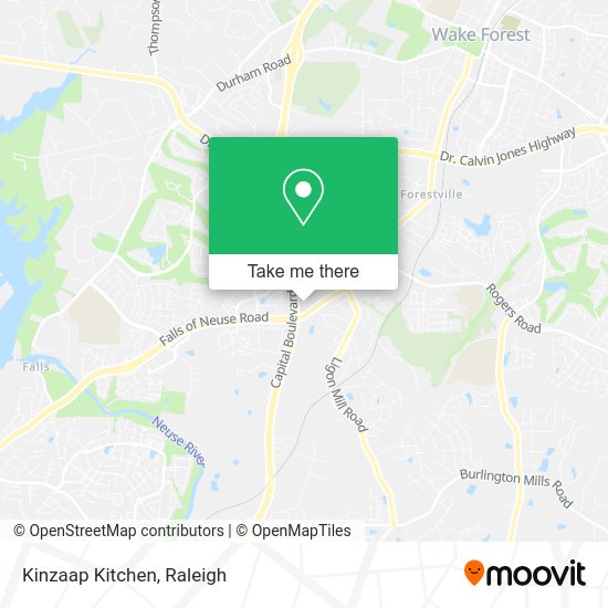 Kinzaap Kitchen map