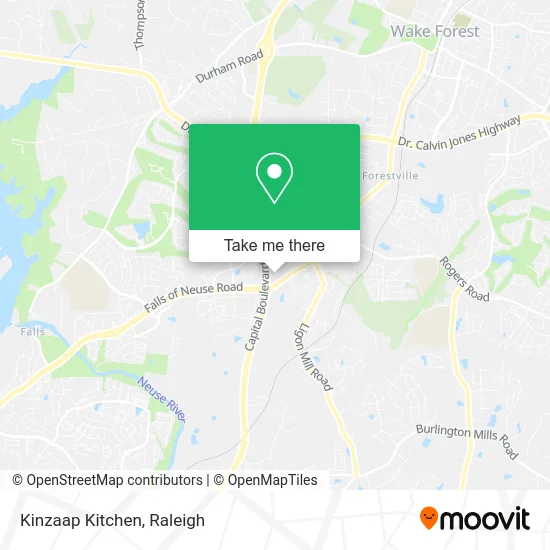 Kinzaap Kitchen map