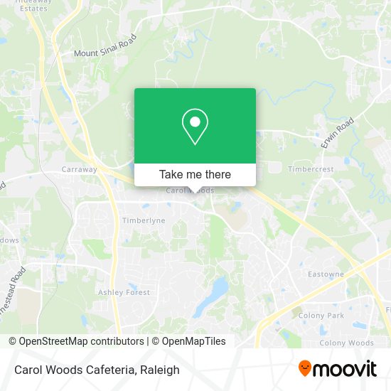 Carol Woods Cafeteria map
