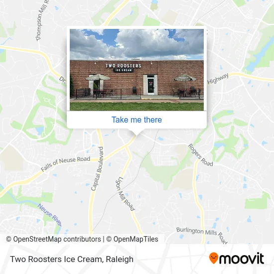 Two Roosters Ice Cream map