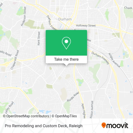 Pro Remodeling and Custom Deck map
