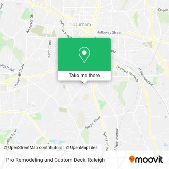Pro Remodeling and Custom Deck map