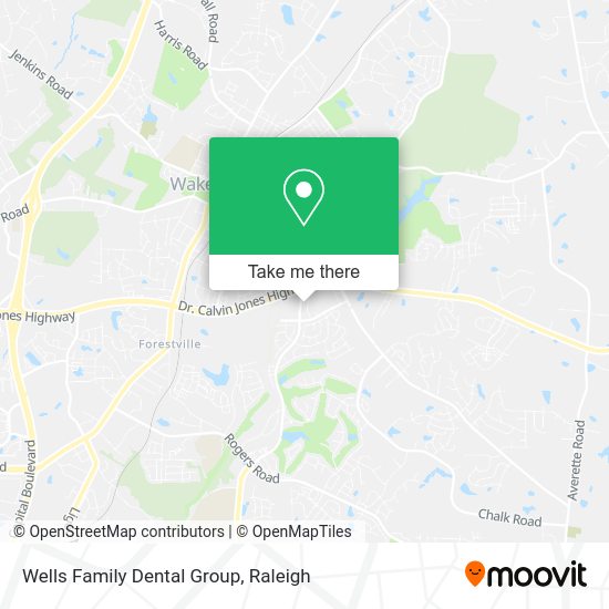 Wells Family Dental Group map