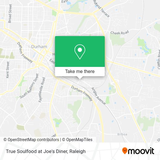 True Soulfood at Joe's Diner map