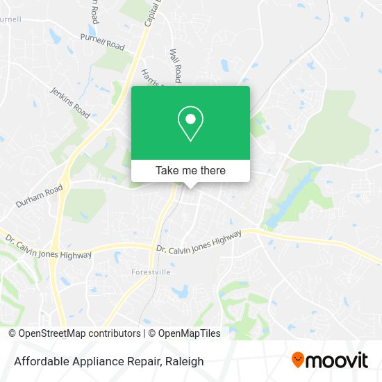 Mapa de Affordable Appliance Repair