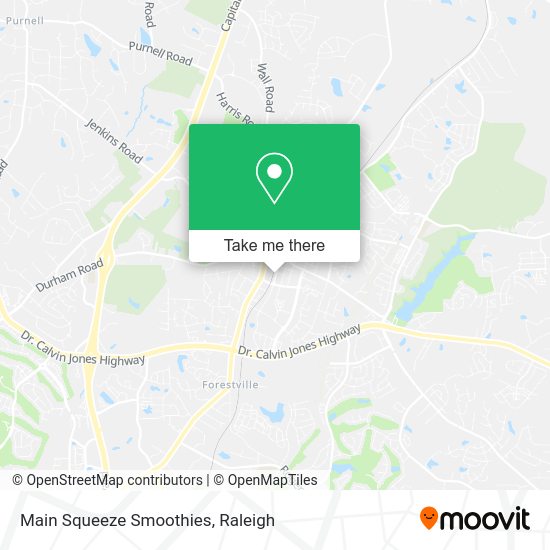 Main Squeeze Smoothies map